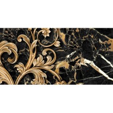 Декор Saint Laurent Decor №3 чорний 300x600x9 Golden Tile