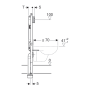 Інсталяція для підвісного унітаза, Geberit Duofix 111.796.00.1, 114 см, із змивним бачком прихованого монтажу Sigma 8 см