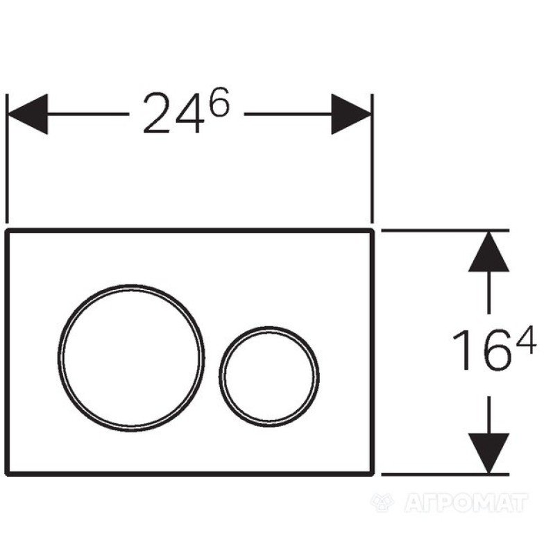 Кнопка для змиву Geberit Sigma 115.778.KH.1 20