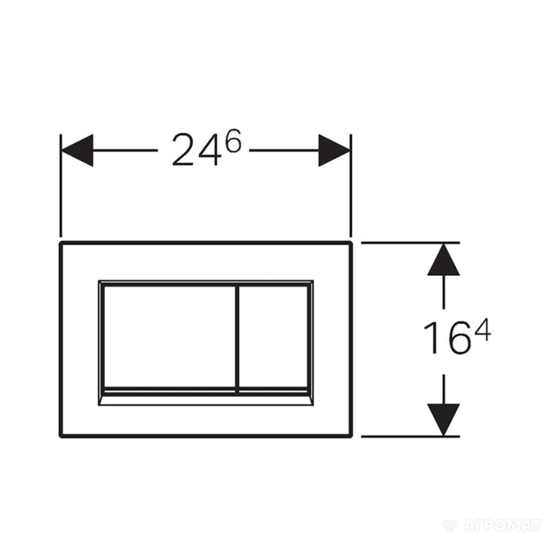 115.883.KH.1  Sigma 30 Кнопка для змиву Geberit