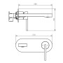 Змішувач для раковини DEVIT LAGUNA 8411X110