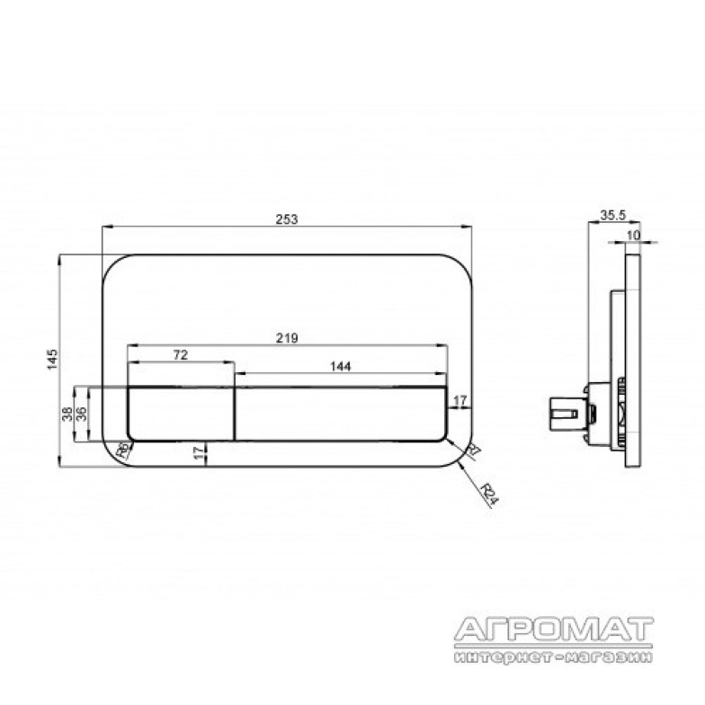 Кнопка для змиву Villeroy&Boch ViConnect 92249061 E200