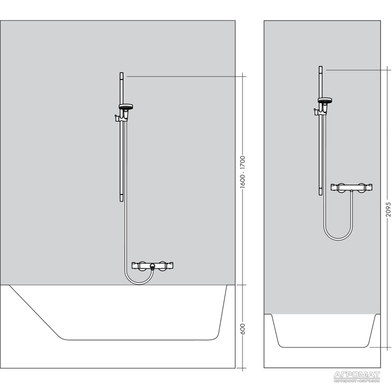 Душовий комплект Hansgrohe Croma Select E 26590400