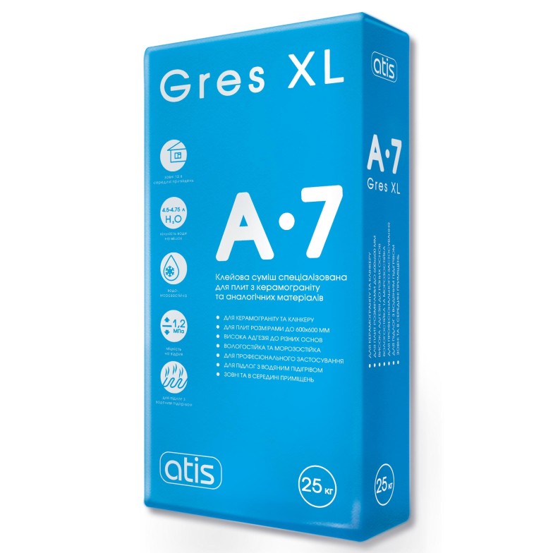 Клей для плитки Atis A-7 Gres XL для гресу