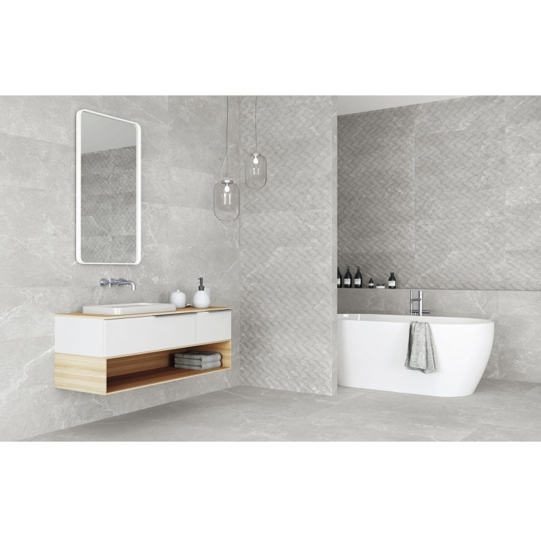 Плитка ALMERA CERAMICA (SPAIN) FRECCIA KINGSTONE ASH RECT 33.3X100