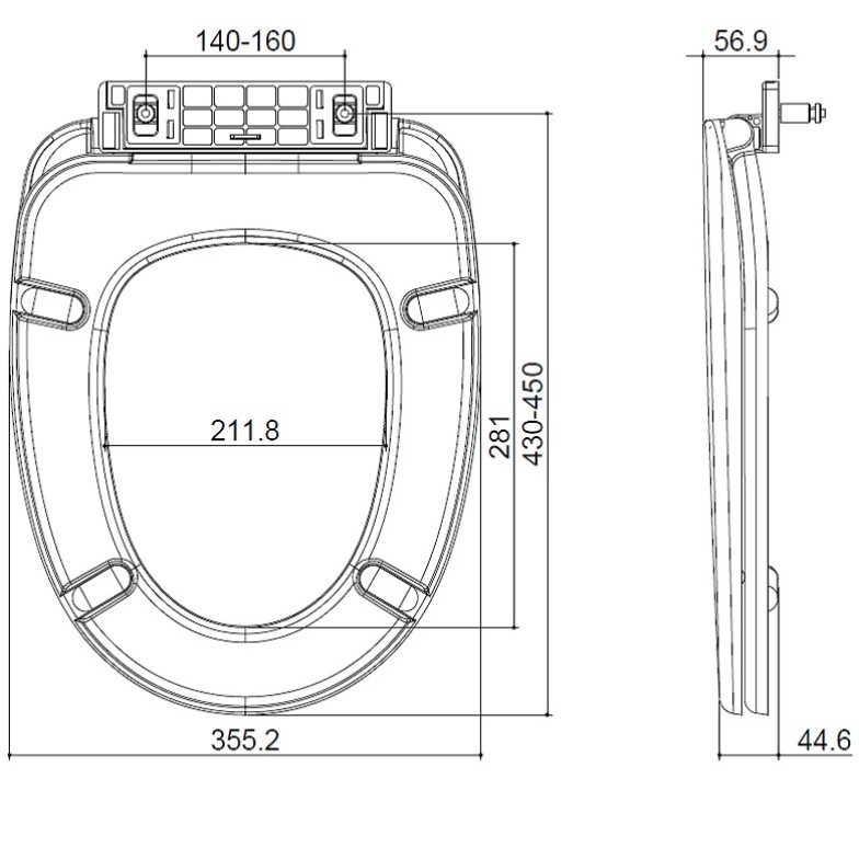 Кришка для унітаза Devit Sheffield 3013146/3013133 SMART/ Кришка д/компакту 3010146, soft-close, з метал. кріпл