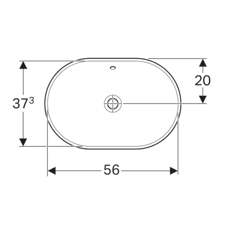 Раковина Geberit VariForm 500.729.01.2