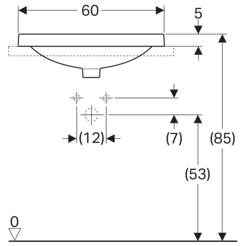 Раковина Geberit VariForm 500.729.01.2