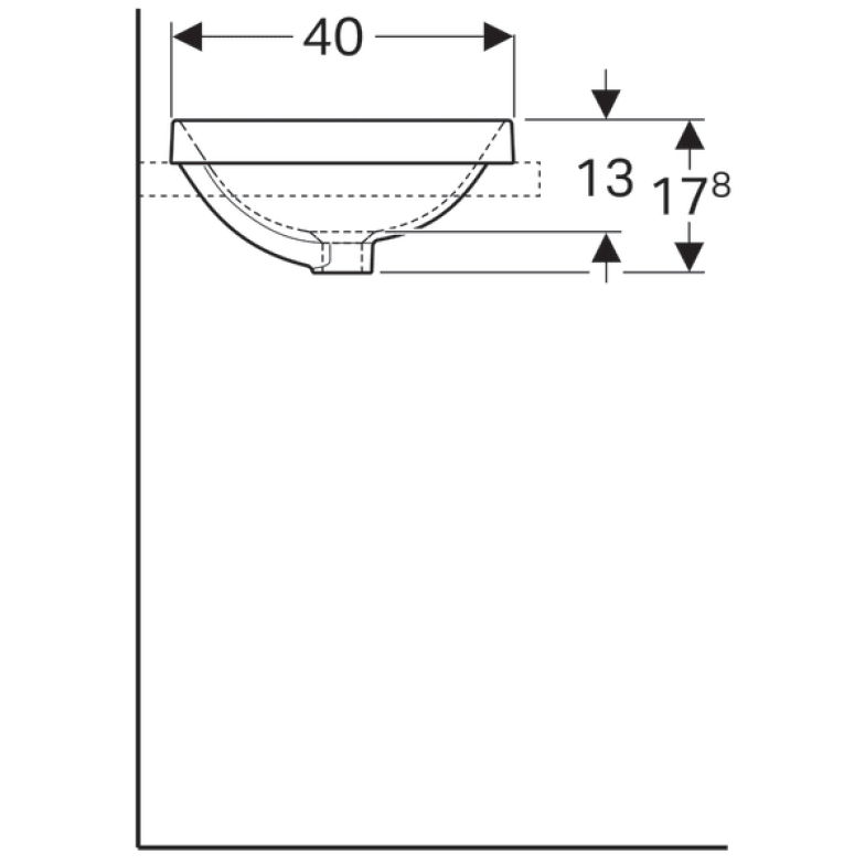 Раковина Geberit VariForm 500.729.01.2