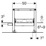 111.593.00.1 Geberit Duofix монтажний елемент для душу, для висоти стяжки 65-90 мм