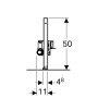 111.593.00.1 Geberit Duofix монтажний елемент для душу, для висоти стяжки 65-90 мм
