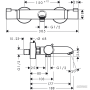 Змішувач до ванни Hansgrohe Ecostat 13114000