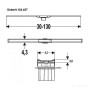 154.451.KS.1 Geberit CleanLine20 Кришка душового канала, L30-130см