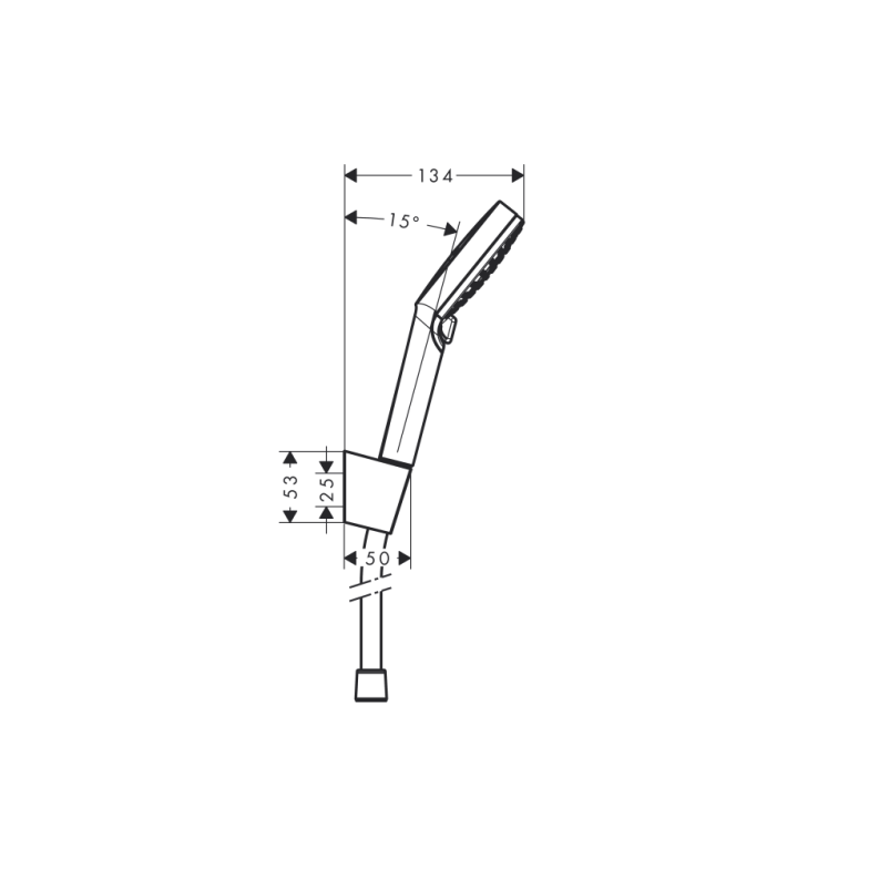 Душовий набір Hansgrohe 26694400 Crometta Vario/Porter'S EcoSmart хром/білий