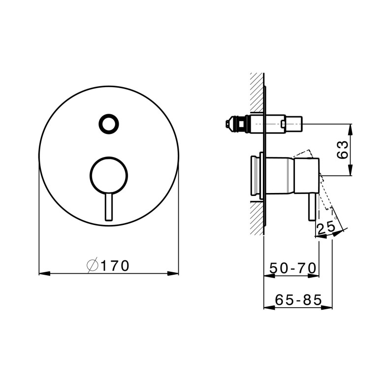 Змішувач для ванни DEVIT ART 1502X140B