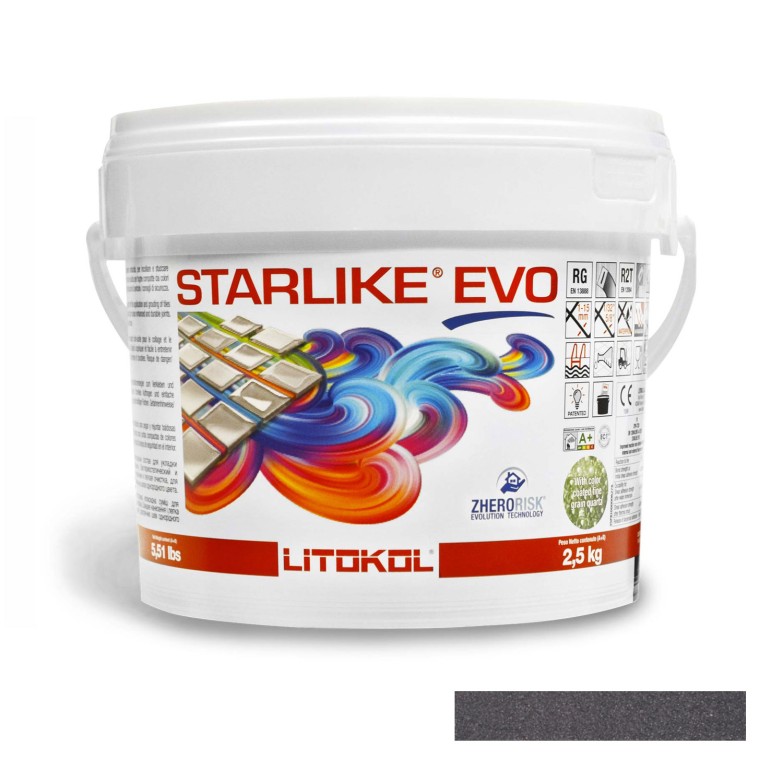 Клей-затирка Litokol STARLIKE EVO 140/2.5кг Графіт