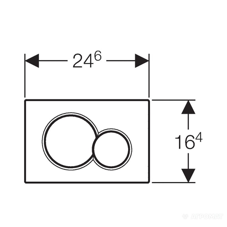 Кнопка для змиву Geberit Sigma 01 115.770.11.5