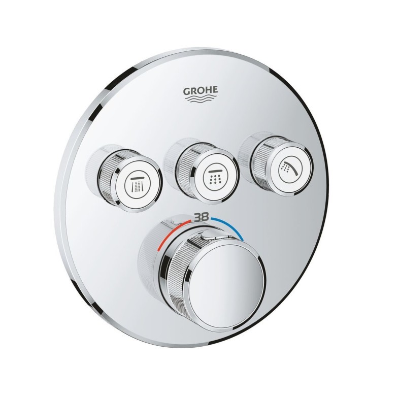 Зовнішня частина термостату Grohe Grohtherm SmartControl для душу на 3 виходи 29121000