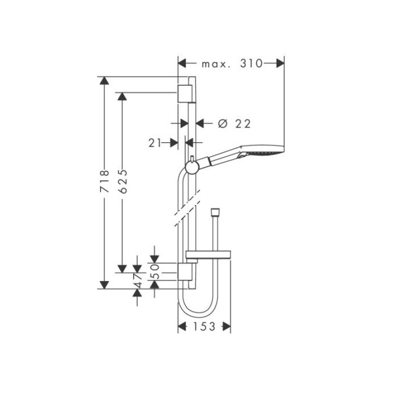 Душовий набір Hansgrohe 27654000 120 3j P