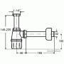 Сифон для раковин Viega 108694 під донний клапан