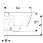Унітаз підвісний Geberit Xeno2 приховане кріплення, білий глянець, Rimfree, KeraTect 500.500.01.1