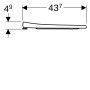 500.605.01.2 Acanto Сидіння з кришкою для унітазу, дюропластове, антибактеріальне, швидкознімне, петлі з функцією плавного опускання (soft-close), біле