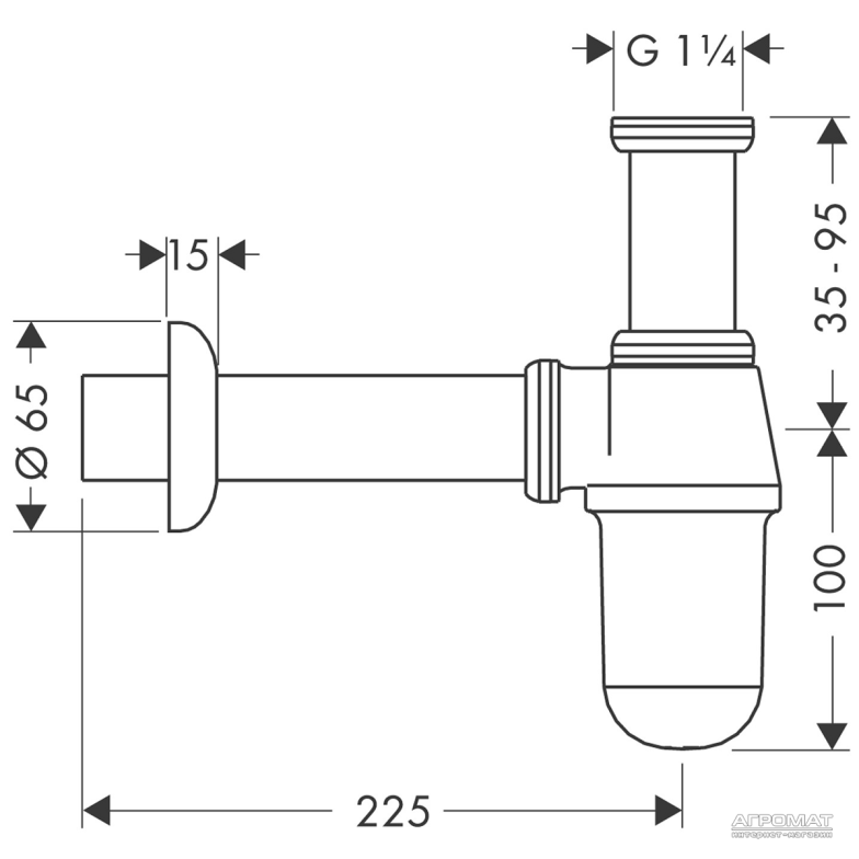 Сифон для раковин Hansgrohe 52053000