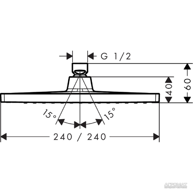 Верхній душ Hansgrohe Crometta 26726000