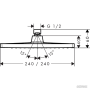 Верхній душ Hansgrohe Crometta 26726000