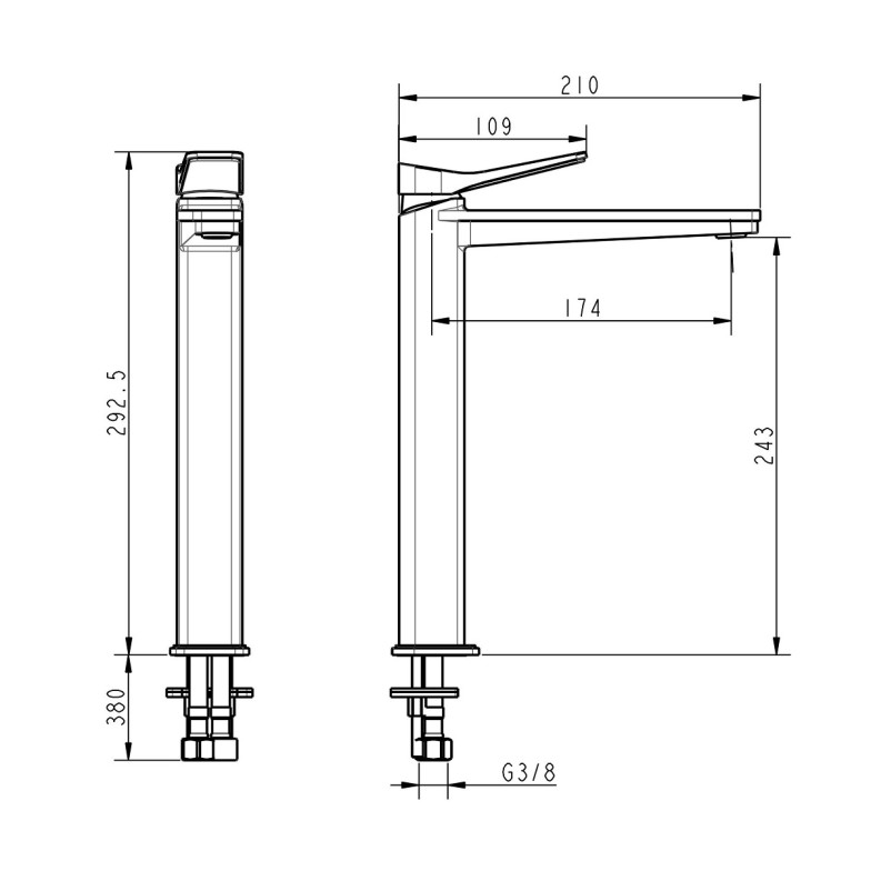 Змішувач для раковини  DEVIT UP  81X11120