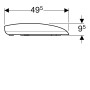 Сидіння з кришкою для унітазу Geberit Citterio дюропласт, мікроліфт, Soft-Close, білий 500.540.01.1