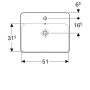 Умивальник, що вбудовується в стільницю Geberit VariForm 500.741.01.2