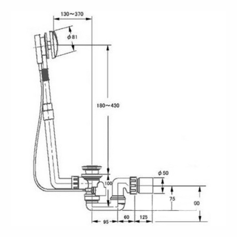 Сифон для ванн Villeroy&Boch Subway U90950461 (90950061)