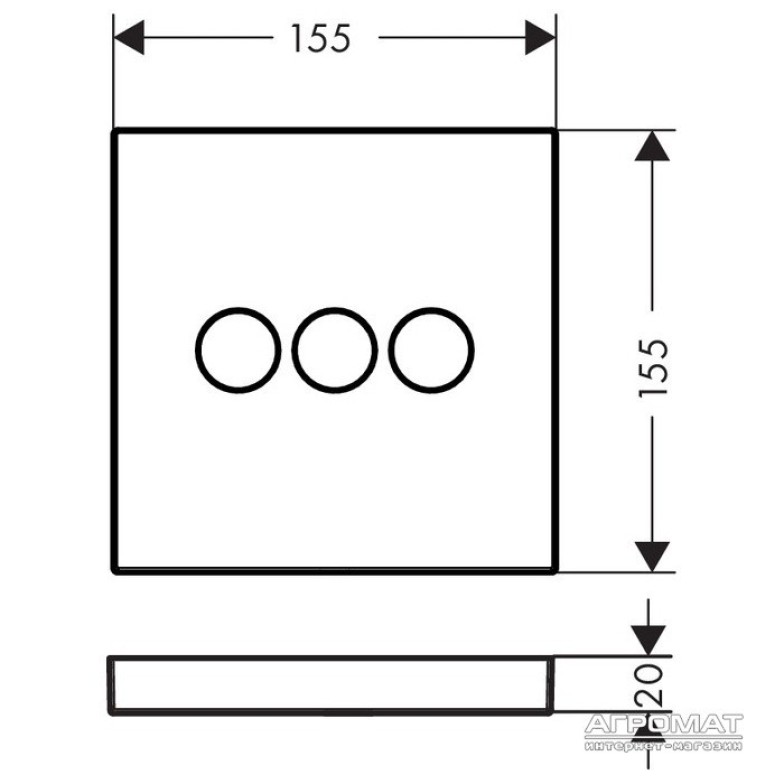 Зовнішня частина Hansgrohe Shower Select 15764000