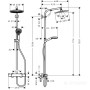 Душова система Hansgrohe Crometta 27267000 S 240 1jet Showerpipe Душова ситема