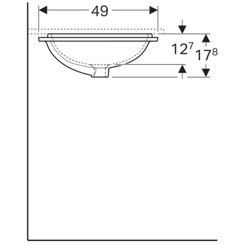 Раковина Geberit VariForm 500.767.01.2