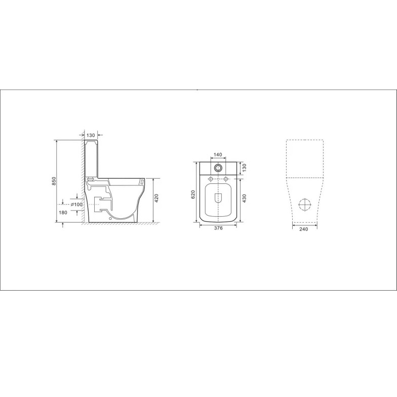 8890020 Line Компакт безобідковий + кришка soft-close