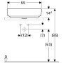 Умивальник на стільницю Geberit VariForm 500.771.01.2