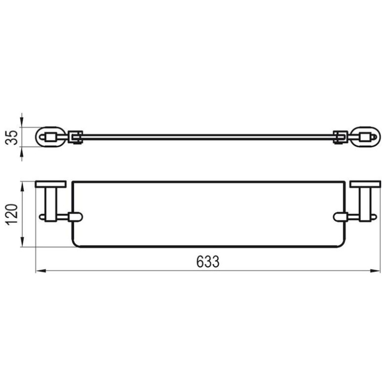 Поличка Chrome X07P195 Ravak  (X07P195)