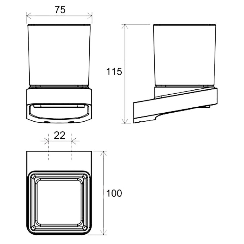 Стакан 10° (TD 210.20) Ravak  (X07P557)