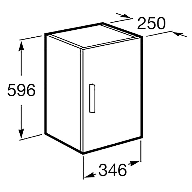 Шафка Debba 35 сірий антрацит Roca  (A856838153)