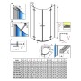 Душові двері Fuenta New PDD 100 L Radaway  (384003-01-01L)