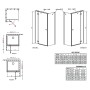 Душова стінка Fuenta New S1 90 Radaway  (384050-01-01)