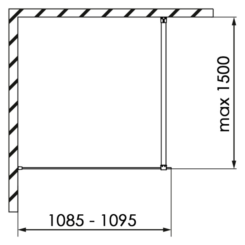 Душова стінка Modo II New 110 Radaway  (389114-01-01)