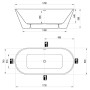 Ванна Solo 178x80 окремостояча Ravak  (XC00100025)