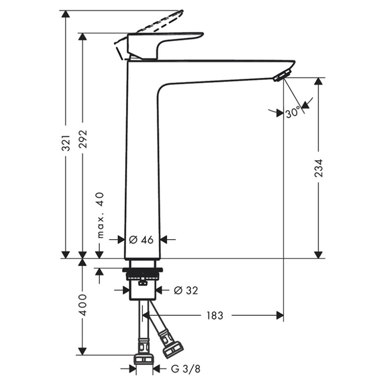 Змішувач Talis E HansGrohe  (71717700)