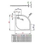 Піддон Delos A 80x80 Radaway  (SDA0808-01)