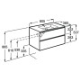 Тумба і раковина Gap-N Compacto 80 Roca  (A851497447)