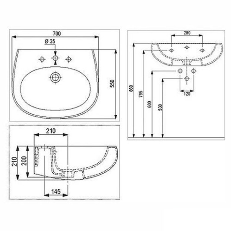 Раковина Ovum 70 Kolo  (L41170)