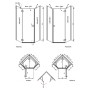 Душова стінка Essenza New PTJ 90 Radaway  (385050-01-01)